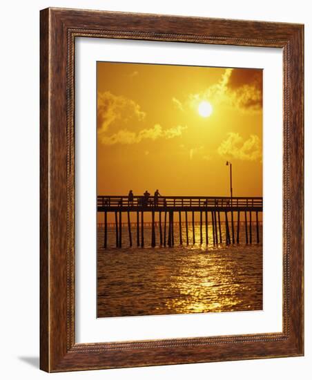 Sunset Over Virginia Beach, VA-Chris Rogers-Framed Photographic Print