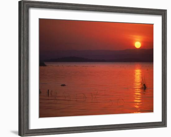 Sunset Over Water, Kenya-Mitch Diamond-Framed Photographic Print