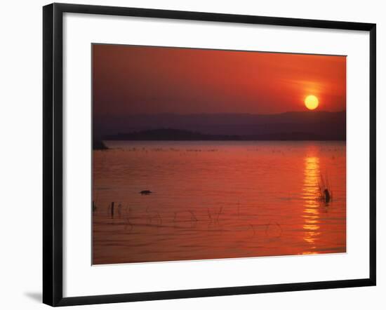 Sunset Over Water, Kenya-Mitch Diamond-Framed Photographic Print