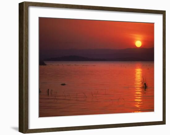 Sunset Over Water, Kenya-Mitch Diamond-Framed Photographic Print