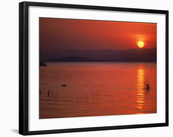 Sunset Over Water, Kenya-Mitch Diamond-Framed Photographic Print