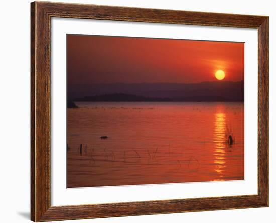 Sunset Over Water, Kenya-Mitch Diamond-Framed Photographic Print