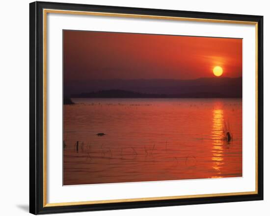 Sunset Over Water, Kenya-Mitch Diamond-Framed Photographic Print