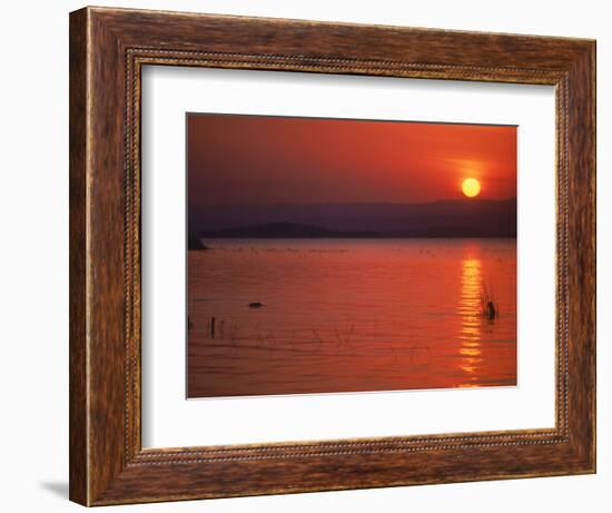 Sunset Over Water, Kenya-Mitch Diamond-Framed Photographic Print