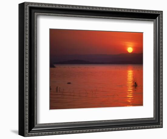 Sunset Over Water, Kenya-Mitch Diamond-Framed Photographic Print