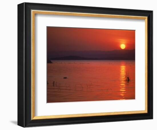 Sunset Over Water, Kenya-Mitch Diamond-Framed Photographic Print