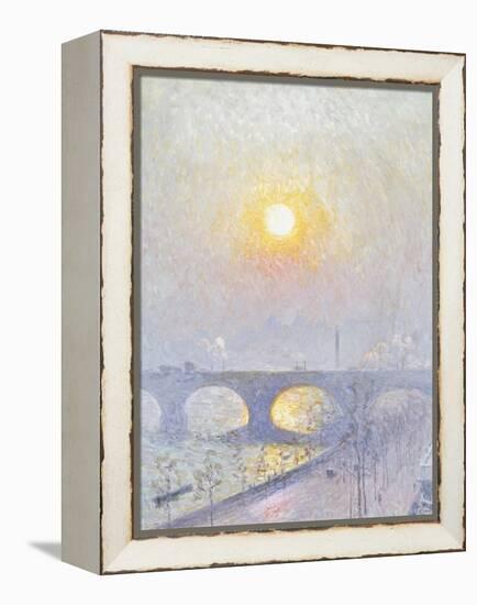 Sunset Over Waterloo Bridge, 1916-Emile Claus-Framed Premier Image Canvas