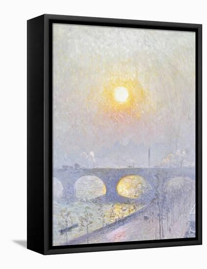 Sunset Over Waterloo Bridge, 1916-Emile Claus-Framed Premier Image Canvas