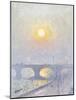 Sunset Over Waterloo Bridge, 1916-Emile Claus-Mounted Giclee Print