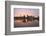 Sunset over Willamette River in Portland-jpldesigns-Framed Photographic Print