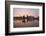 Sunset over Willamette River in Portland-jpldesigns-Framed Photographic Print