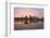 Sunset over Willamette River in Portland-jpldesigns-Framed Photographic Print