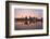 Sunset over Willamette River in Portland-jpldesigns-Framed Photographic Print