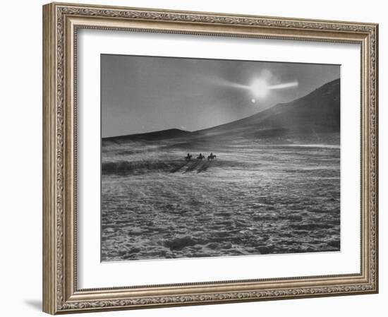 Sunset over Wintry Montana Landscape-Robert W^ Kelley-Framed Photographic Print