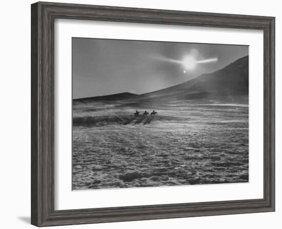 Sunset over Wintry Montana Landscape-Robert W^ Kelley-Framed Photographic Print