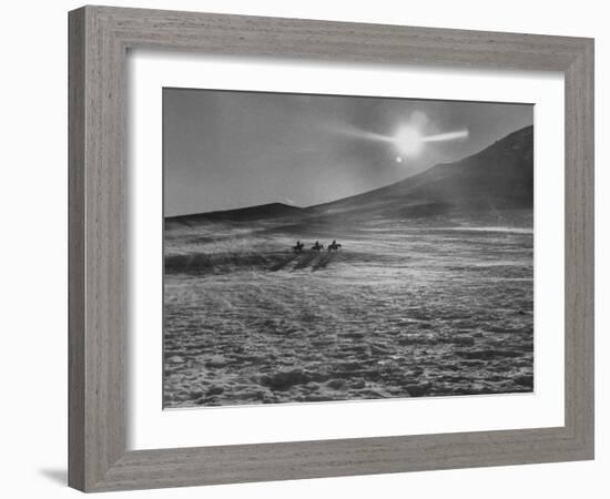 Sunset over Wintry Montana Landscape-Robert W^ Kelley-Framed Photographic Print