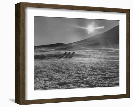 Sunset over Wintry Montana Landscape-Robert W^ Kelley-Framed Photographic Print