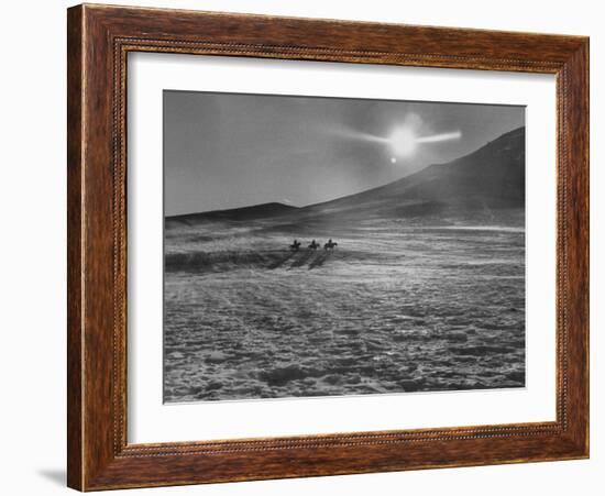 Sunset over Wintry Montana Landscape-Robert W^ Kelley-Framed Photographic Print