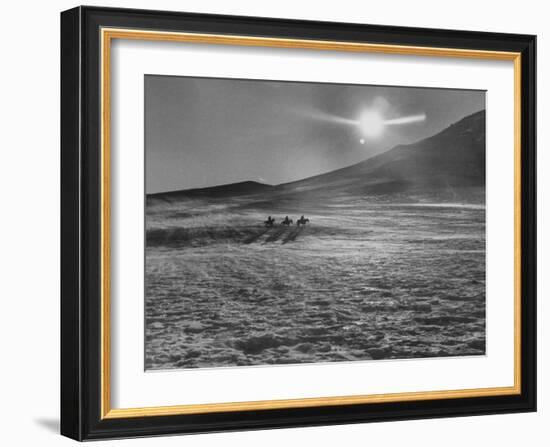 Sunset over Wintry Montana Landscape-Robert W^ Kelley-Framed Photographic Print