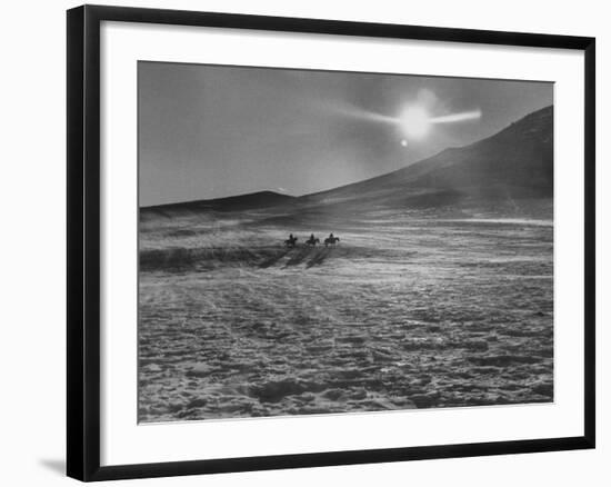 Sunset over Wintry Montana Landscape-Robert W^ Kelley-Framed Photographic Print