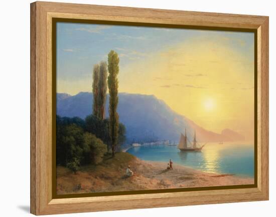 Sunset over Yalta-Ivan Konstantinovich Aivazovsky-Framed Premier Image Canvas