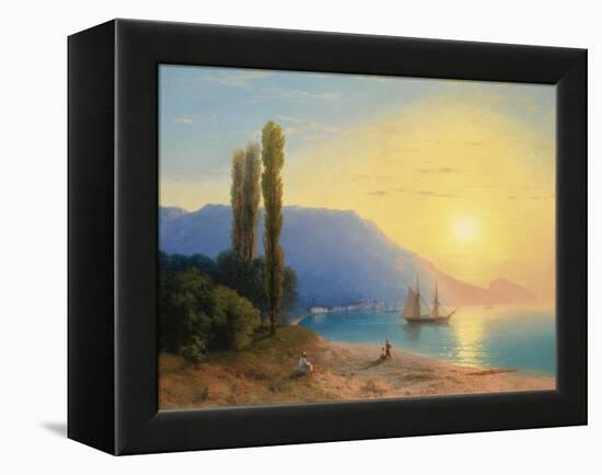 Sunset over Yalta-Ivan Konstantinovich Aivazovsky-Framed Premier Image Canvas