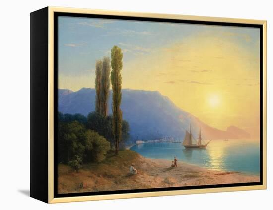 Sunset over Yalta-Ivan Konstantinovich Aivazovsky-Framed Premier Image Canvas