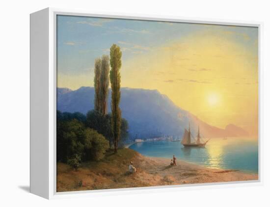 Sunset over Yalta-Ivan Konstantinovich Aivazovsky-Framed Premier Image Canvas