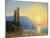 Sunset over Yalta-Ivan Konstantinovich Aivazovsky-Mounted Giclee Print