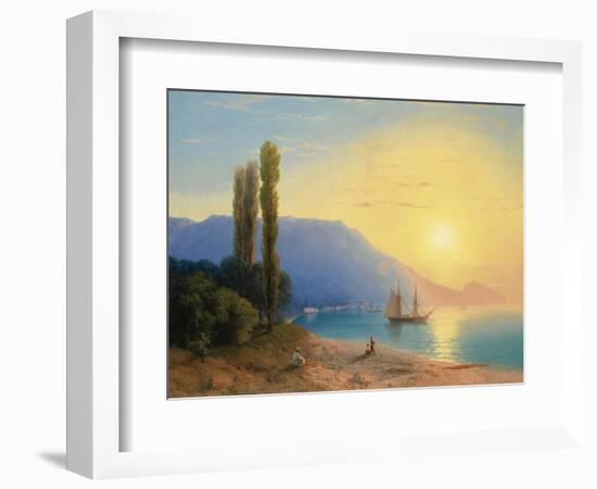 Sunset over Yalta-Ivan Konstantinovich Aivazovsky-Framed Giclee Print