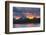 Sunset, Oxbow, Mount Moran, Grand Teton National Park, Wyoming, USA-Michel Hersen-Framed Photographic Print