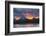 Sunset, Oxbow, Mount Moran, Grand Teton National Park, Wyoming, USA-Michel Hersen-Framed Photographic Print