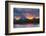 Sunset, Oxbow, Mount Moran, Grand Teton National Park, Wyoming, USA-Michel Hersen-Framed Photographic Print