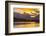 Sunset, Oxbow, Mount Moran, Grand Teton National Park, Wyoming, USA-Michel Hersen-Framed Photographic Print