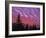 Sunset Painting Clouds Over Forest, Three Sisters Wilderness, Oregon, USA-Steve Terrill-Framed Photographic Print