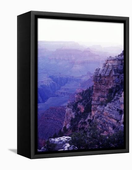 Sunset paints the Grand Canyon purple and mauve-Elliott Kaufman-Framed Premier Image Canvas