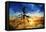 Sunset Palm II - In the Style of Oil Painting-Philippe Hugonnard-Framed Premier Image Canvas