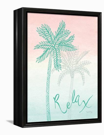 Sunset Palms I-Elyse DeNeige-Framed Stretched Canvas