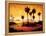 Sunset Palms I-Gregory Williams-Framed Stretched Canvas