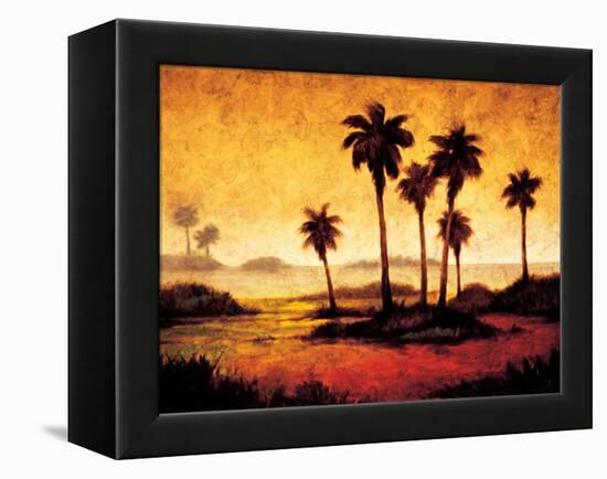 Sunset Palms I-Gregory Williams-Framed Stretched Canvas