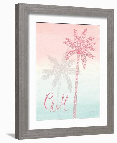 Sunset Palms II-Elyse DeNeige-Framed Art Print