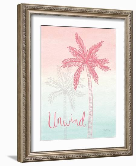 Sunset Palms III-Elyse DeNeige-Framed Art Print