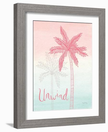 Sunset Palms III-Elyse DeNeige-Framed Art Print