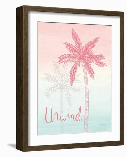 Sunset Palms III-Elyse DeNeige-Framed Art Print