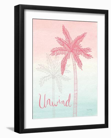 Sunset Palms III-Elyse DeNeige-Framed Art Print