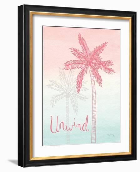 Sunset Palms III-Elyse DeNeige-Framed Art Print