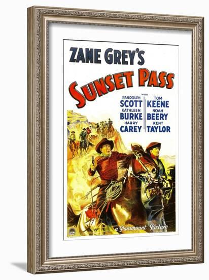 Sunset Pass, 1933-null-Framed Art Print