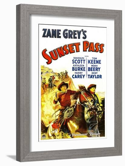 Sunset Pass, 1933-null-Framed Art Print