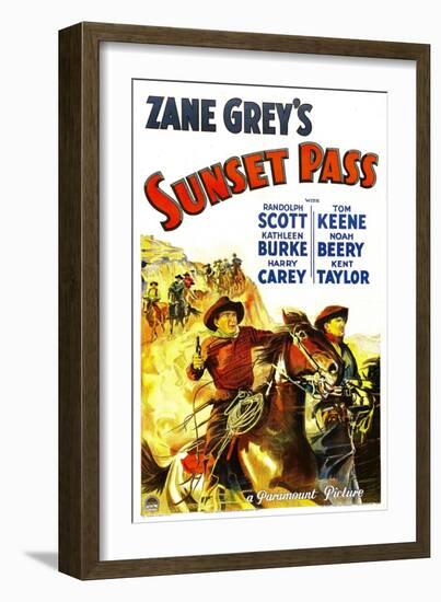 Sunset Pass, 1933-null-Framed Art Print