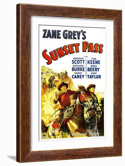 Sunset Pass, 1933-null-Framed Art Print